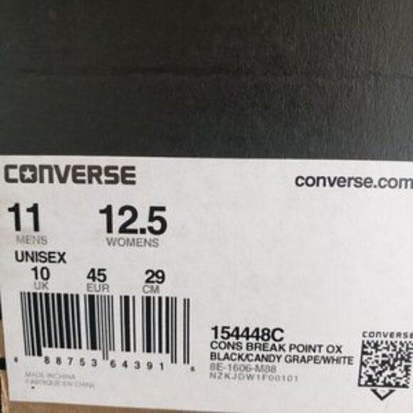 New Converse Break Point Ox Candy Grape - Picture 7 of 7